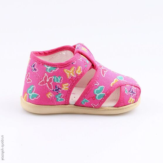 021004-71 Босоножки текстильные для девочки фуксия фото №2