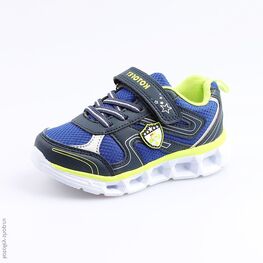 344176-72 Кроссовки с LED-подсветкой на подошве для мальчики син-сал