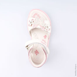 322053-21 Босоножки для девочки персиковый фото №4