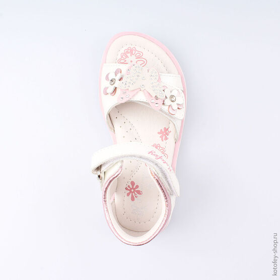 322053-21 Босоножки для девочки персиковый фото №4