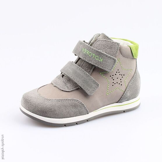 352167-22 Ботинки для мальчики сер-сал