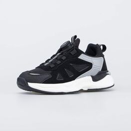 744256-71 Кроссовки с Softshell + система быстрой шнуровки для мальчики черный