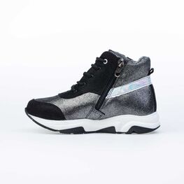 552199-31 Ботинки для девочки чер-срб фото №2