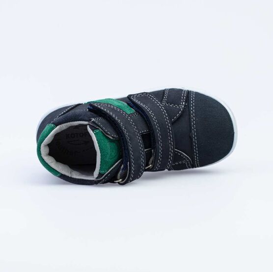 352220-23 Ботинки на липучках для мальчики син-зел фото №4