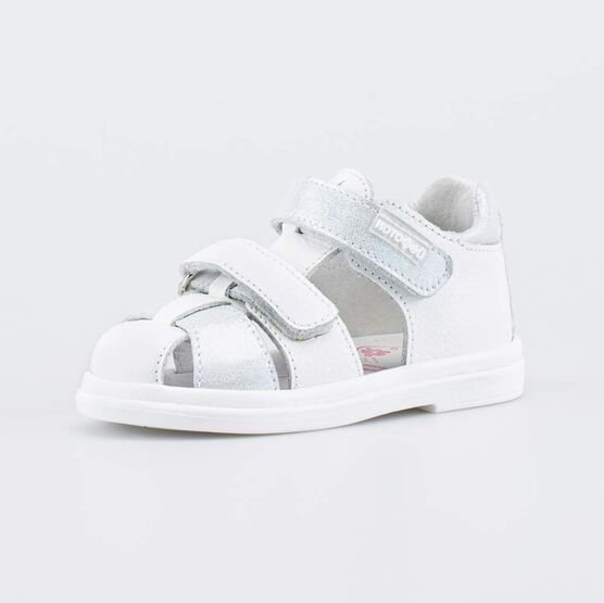322187-23 Детские летние сандалии Серебристый блеск для девочки серебристый