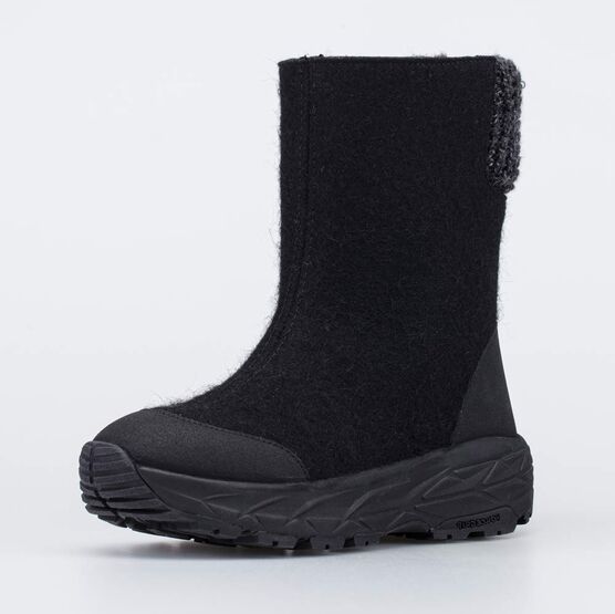 767062-44 Валенки с антискользящей подошвой для подростка черный для мальчики черный