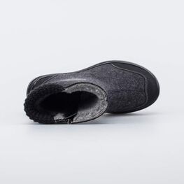 767064-41 Валенки для мальчика Медведь-сноубордист для мальчики серый + черный фото №4