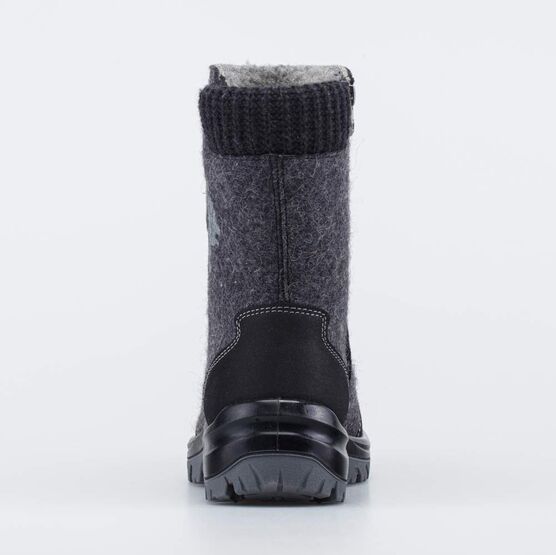 767064-41 Валенки для мальчика Медведь-сноубордист для мальчики серый + черный фото №5