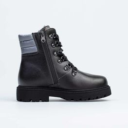 652173-54 Зимние ботинки для девочки для девочки черный фото №2