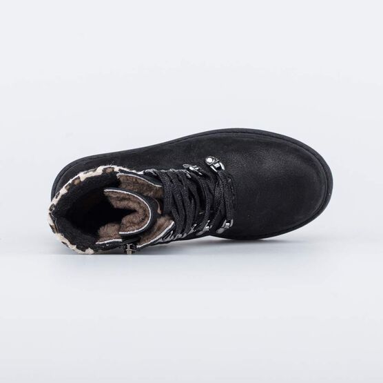 652173-55 Зимние ботинки для девочки для девочки черный фото №4