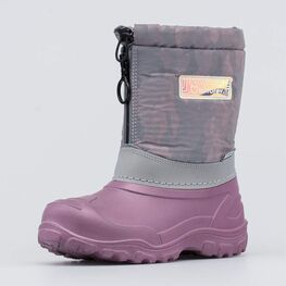 664125-41 Сноубутсы для девочки на молнии для девочки розовый