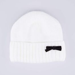 07811442-40 Зимняя шапка из ангоры с подкладкой из флиса для девочки светло-бежевый