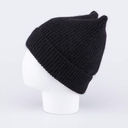 07811459-40 Зимняя шапка-кошка из ангоры с подкладкой Черный для девочки черный фото №3