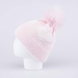 07811460-41 Шапка с утеплителем Thinsulate для девочки для девочки розовый + белый фото №3