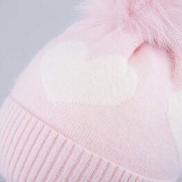 07811460-41 Шапка с утеплителем Thinsulate для девочки для девочки розовый + белый фото №4