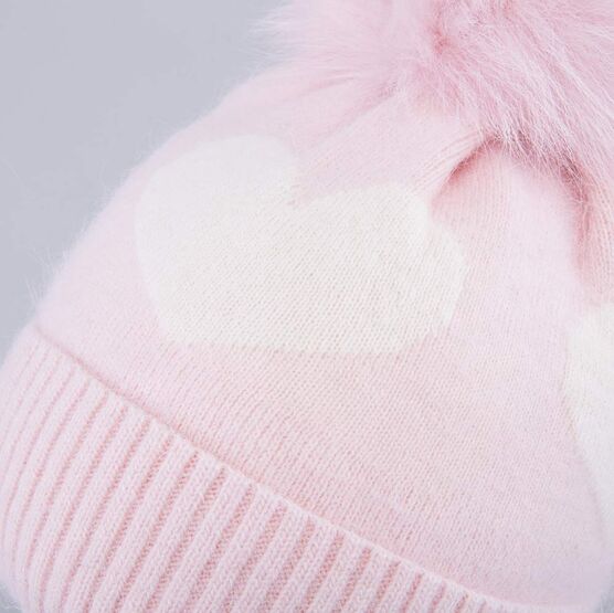 07811460-41 Шапка с утеплителем Thinsulate для девочки для девочки розовый + белый фото №4