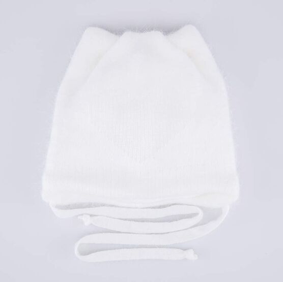 07811462-40 Шапка кошка на зиму для девочки для девочки светло-бежевый