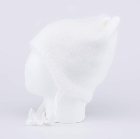 07811462-40 Шапка кошка на зиму для девочки для девочки светло-бежевый фото №3