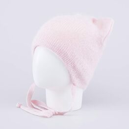 07811462-41 Шапка кошка на зиму для девочки для девочки розовый фото №2