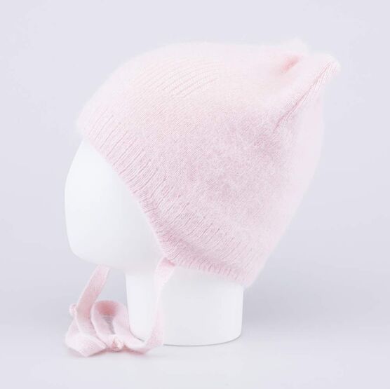07811462-41 Шапка кошка на зиму для девочки для девочки розовый фото №3