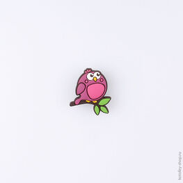 03014001-40 Украшение для обуви Птаха для девочки розовый
