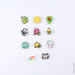 03014001-40 Украшение для обуви Птаха для девочки розовый фото №4