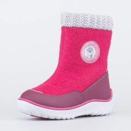 467058-42 Валенки на молнии для девочки Лапки для девочки фуксия