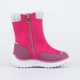 467058-42 Валенки на молнии для девочки Лапки для девочки фуксия фото №2