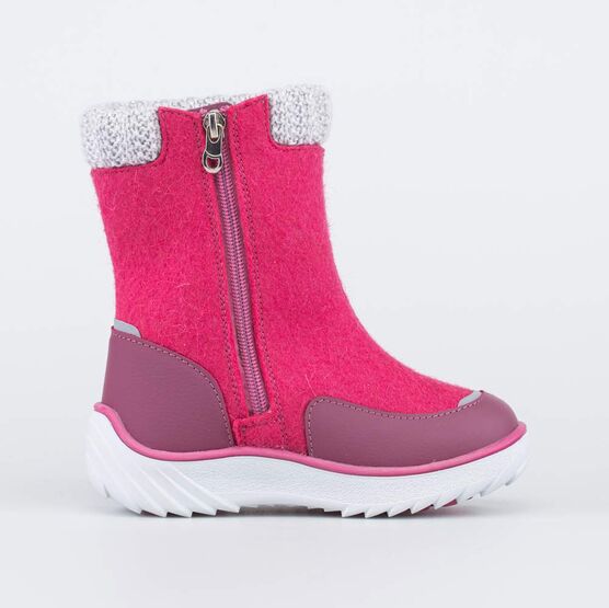 467058-42 Валенки на молнии для девочки Лапки для девочки фуксия фото №2