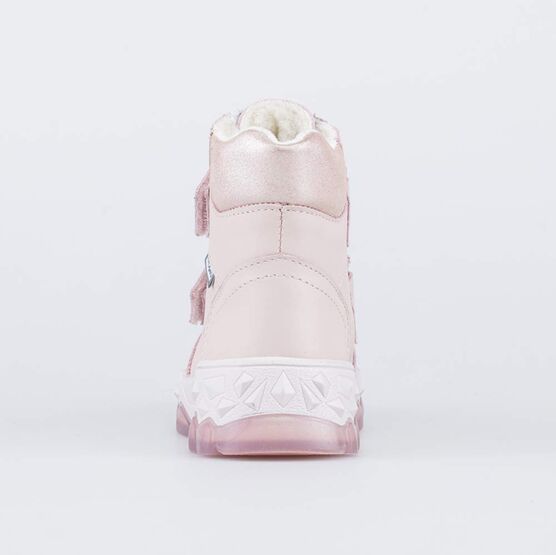 352374-43 Зимние ботинки на липучках для девочки для девочки розовый фото №5