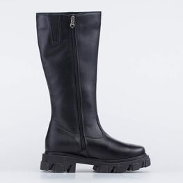 762132-51 Высокие зимние сапоги на меху для девочки черный фото №2