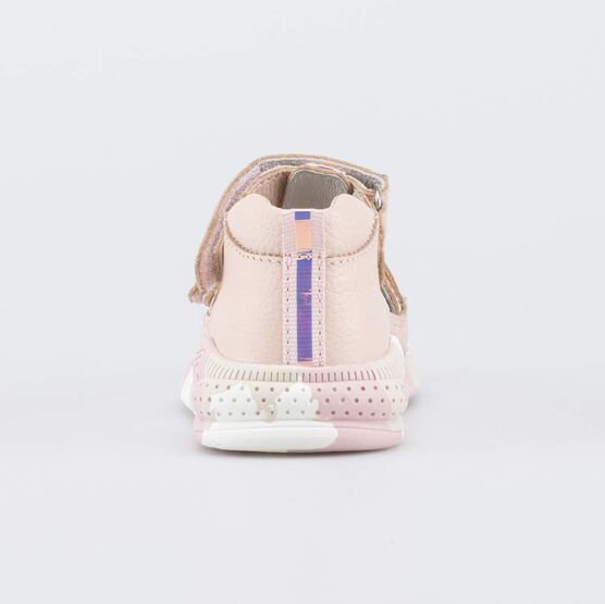 132179-22 Кожаные сандалии для девочки для девочки коралл фото №5