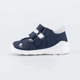 322195-22 Кожаные сандалии на липучках для мальчики синий фото №2