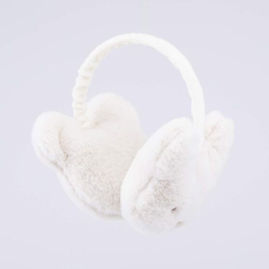 07818015-40 Меховые наушники для девочки бежевый для девочки бежевый