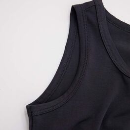 07854057-40 Хлопковый топ для девочки для девочки темно-серый фото №4