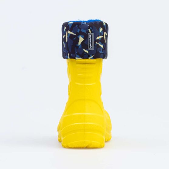 165057-11 Резиновые сапоги для мальчики жел-син фото №5