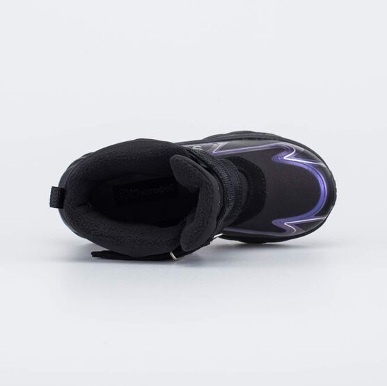 454710-82 Зимние мембранные ботинки с Softshell и Thinsulate для девочки черный + фиолетовый фото №4