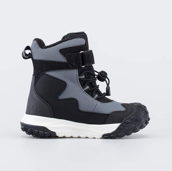 454712-41 Зимние мембранные ботинки с LED и Softshell Суперзащита для мальчики серый + черный фото №2
