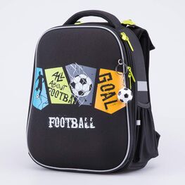 02704335-40 Рюкзак школьный Football КК для мальчики черный фото №2