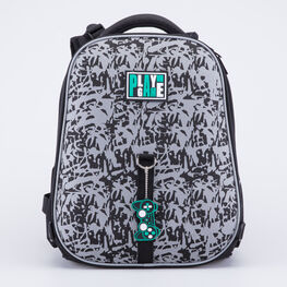 02704339-40 Школьный рюкзак + мешок + пенал для мальчики черный фото №2