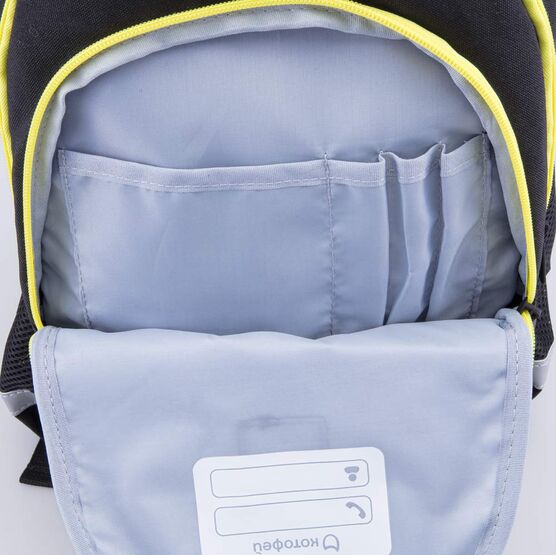 02704346-40 Рюкзак школьный черный для мальчики черный фото №5