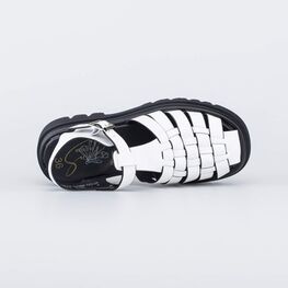 723020-22 Босоножки для девочки для девочки белый фото №4