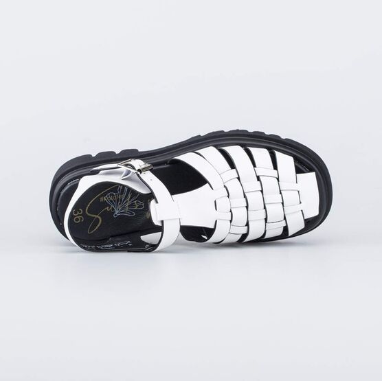 723020-22 Босоножки для девочки для девочки белый фото №4