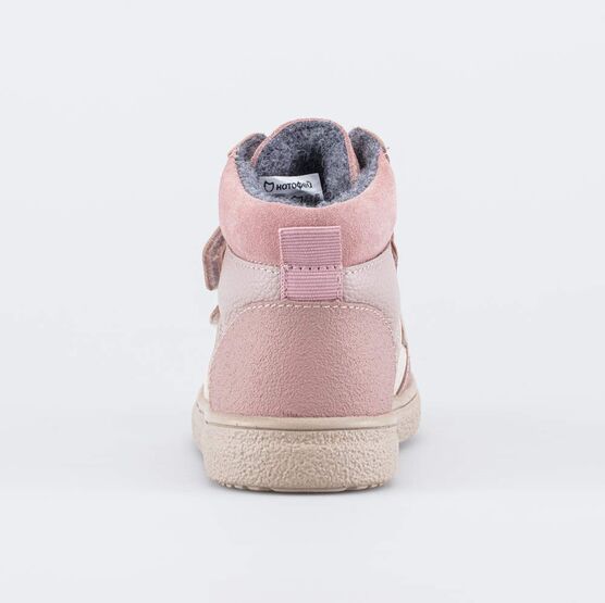 352420-32 Утепленные кожаные ботинки для девочки для девочки розовый фото №5