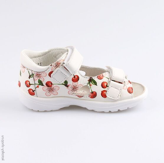 322089-21 Босоножки для девочки бел-цве фото №2