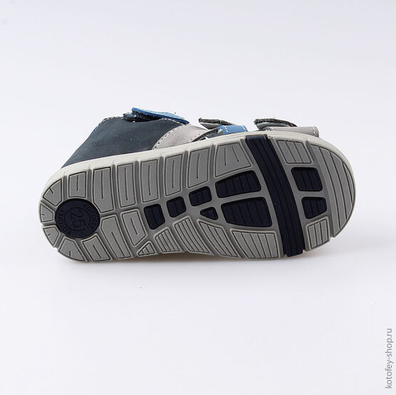 322090-21 Сандалии для мальчики син-сер фото №3