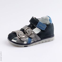 322090-21 Сандалии для мальчики син-сер