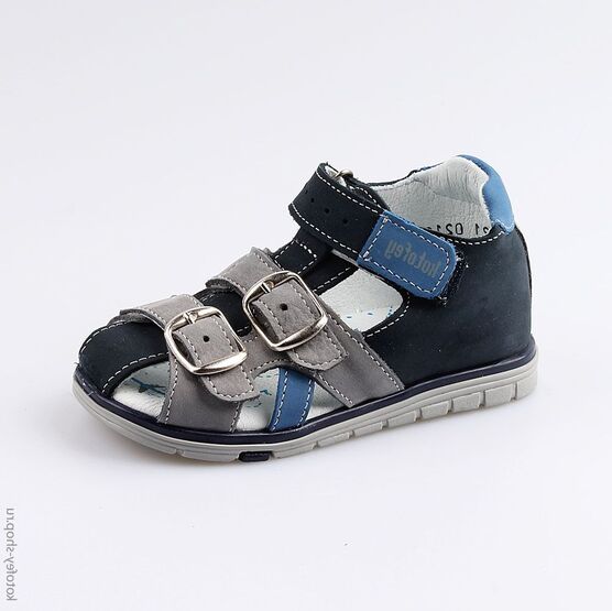 322090-21 Сандалии для мальчики син-сер