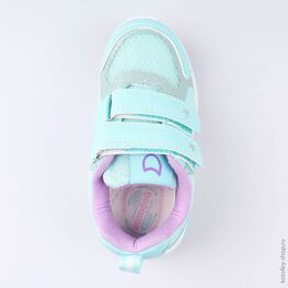 344214-71 Кроссовки с LED-подсветкой на подошве для девочки бирюзовый фото №4