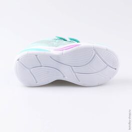344214-71 Кроссовки с LED-подсветкой на подошве для девочки бирюзовый фото №3